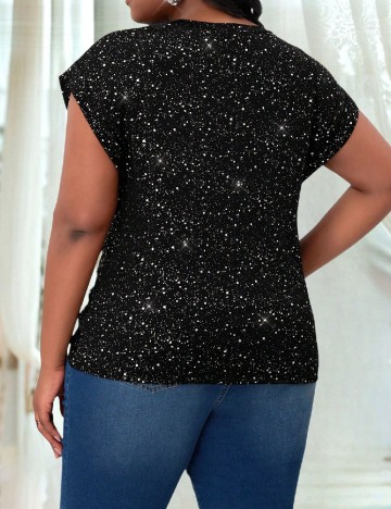 Bluza SHEIN CURVE, negru