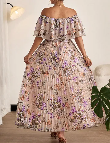 Rochie lunga SHEIN CURVE, floral print