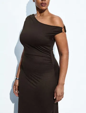 Rochie medie SHEIN CURVE, maro
