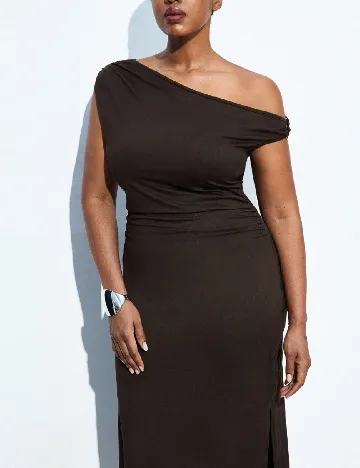 Rochie medie SHEIN CURVE, maro