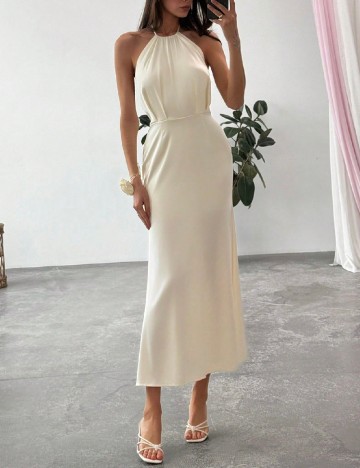 Rochie medie SHEIN, ecru