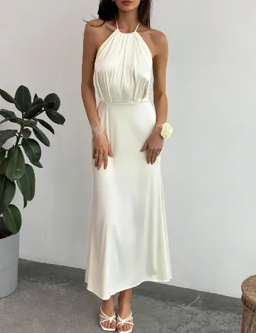 Rochie medie SHEIN, ecru