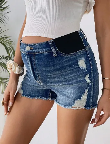 Pantaloni scurti SHEIN Maternity, albastru