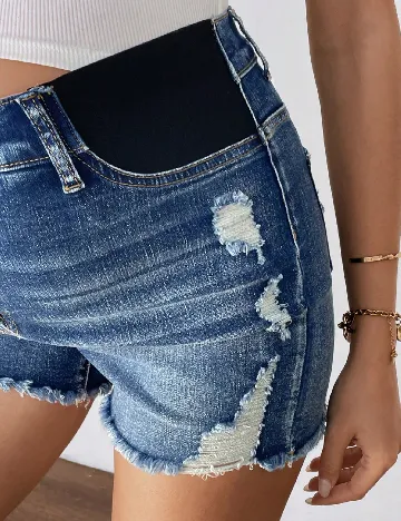 Pantaloni scurti SHEIN Maternity, albastru