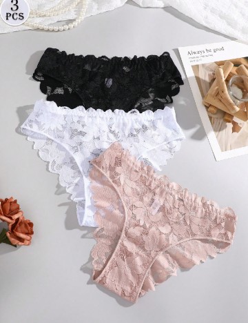 Set chiloti 3 perechi SHEIN, mix culori
