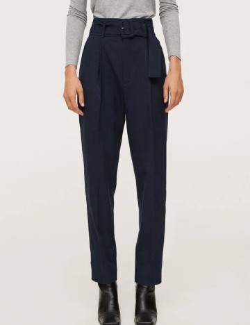 Pantaloni Mango, bleumarin