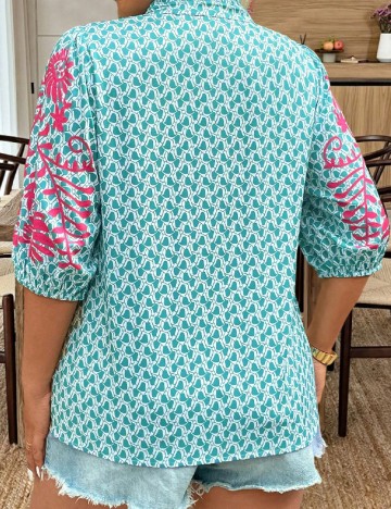 Bluza SHEIN CURVE, verde