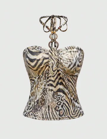 Top Romwe Plus Size, mix culori