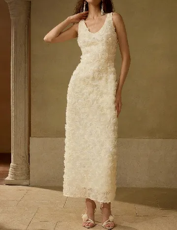 Rochie lunga MOTF, galben
