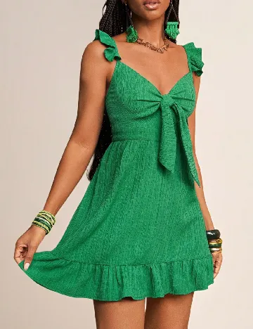 Rochie scurta SHEIN CURVE, verde