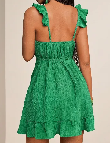 Rochie scurta SHEIN CURVE, verde