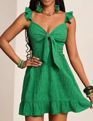 Rochie scurta SHEIN CURVE, verde