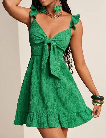 Rochie scurta SHEIN CURVE, verde