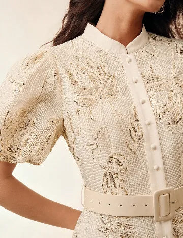 Rochie scurta Anewsta, crem