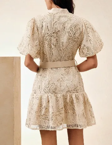 Rochie scurta Anewsta, crem