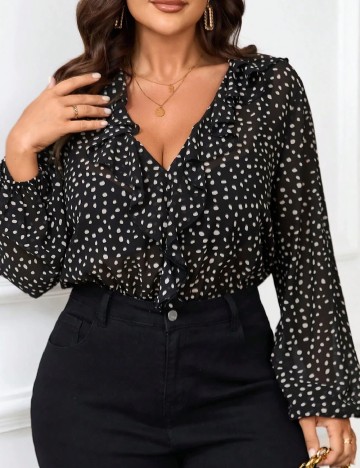 Body SHEIN CURVE, negru