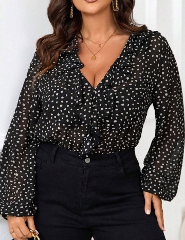 Body SHEIN CURVE, negru