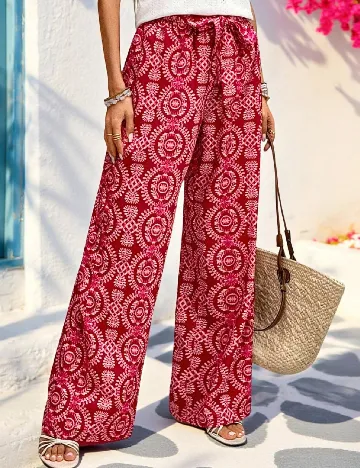 Pantaloni SHEIN, rosu