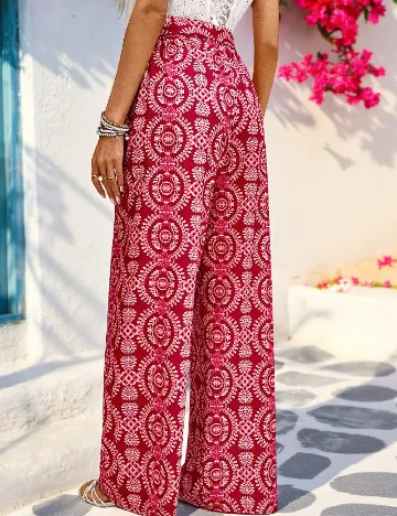 Pantaloni SHEIN, rosu