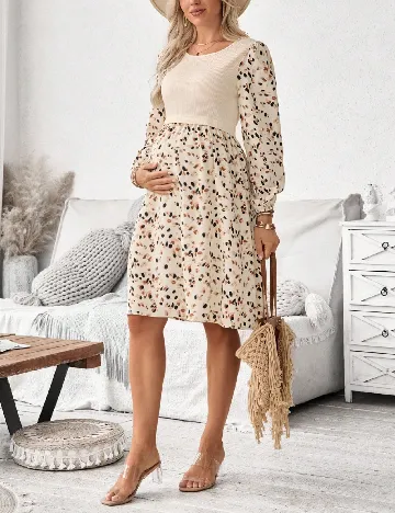 Rochie lunga SHEIN Maternity, mix culori