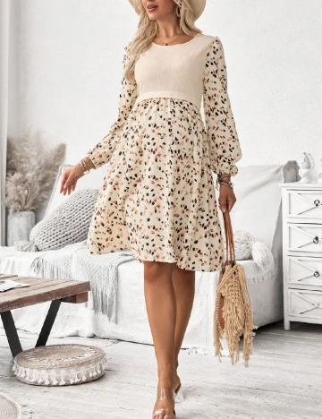 Rochie lunga SHEIN Maternity, mix culori