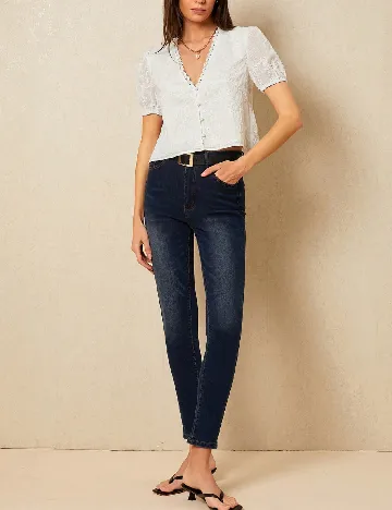 Bluza Poeselle, alb