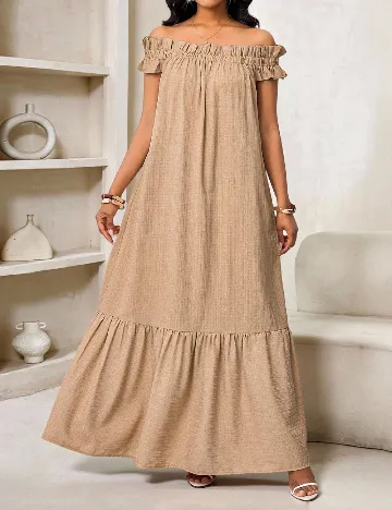 Rochie lunga SHEIN, maro