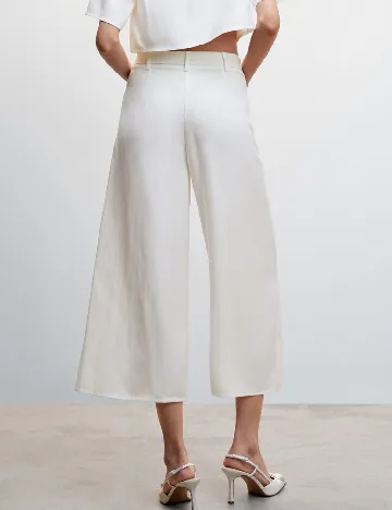 Pantaloni Mango, alb