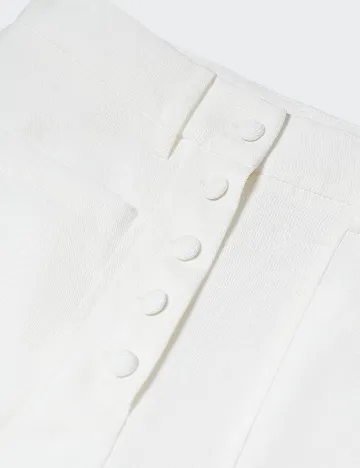 Pantaloni Mango, alb
