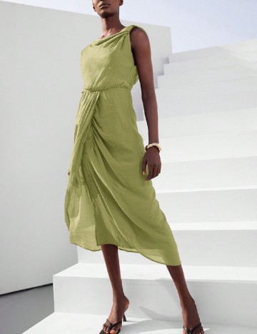 Rochie medie SHEIN, verde