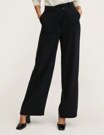 Pantaloni Mango Violeta, negru
