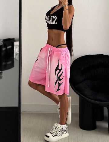 Pantaloni scurti SHEIN, roz