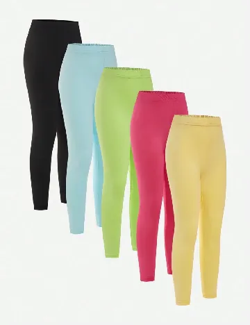 Set colanti 6 bucati Shein Kids, mix culori