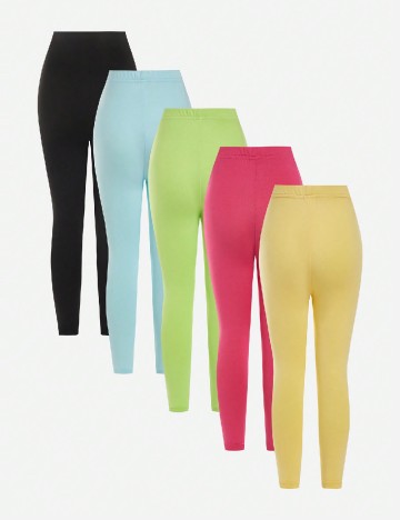 Set colanti 6 bucati Shein Kids, mix culori