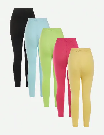 Set colanti 6 bucati Shein Kids, mix culori