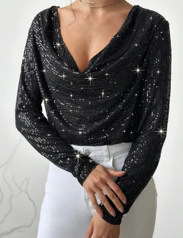 Bluza SHEIN, negru