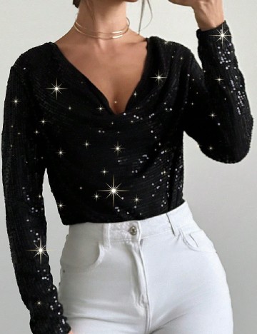 Bluza SHEIN, negru