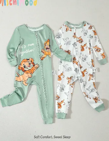 Set salopete 2 bucati Shein Kids, mix culori