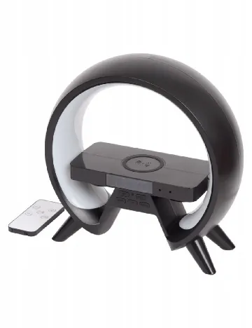 Ceas deșteptător cu încărcător wireless și iluminare LED XTRONIC, negru