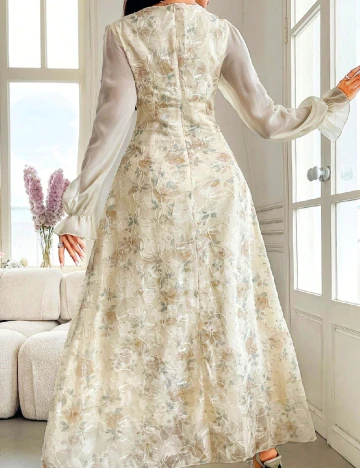 Rochie lunga SHEIN, crem