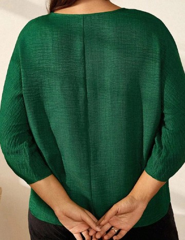 Bluza SHEIN CURVE, verde