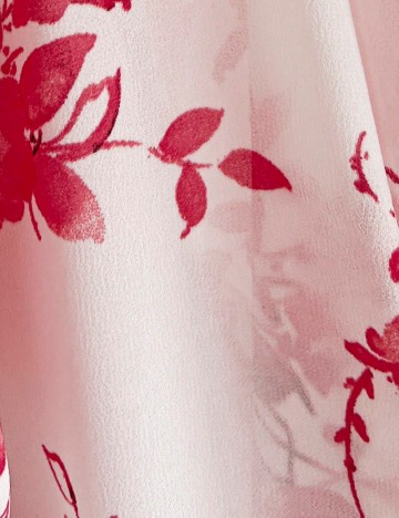 Bluza SHEIN CURVE, alb/roz