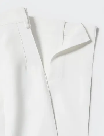 Pantaloni Mango, alb