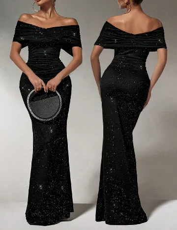 Rochie lunga SHEIN CURVE, negru