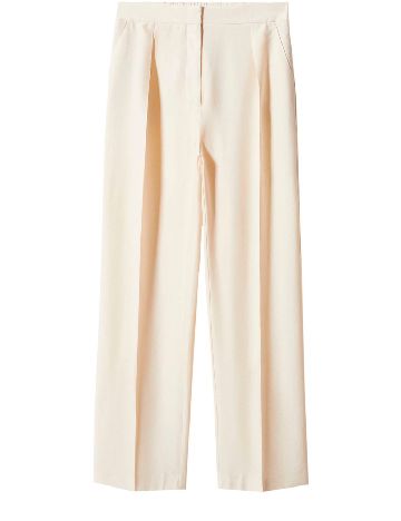 Pantaloni Mango, crem