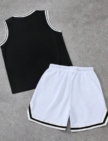 Compleu SHEIN, alb/negru