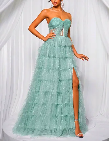 Rochie lunga SHEIN, turcoaz