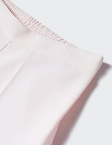 Pantaloni Mango, roz pal