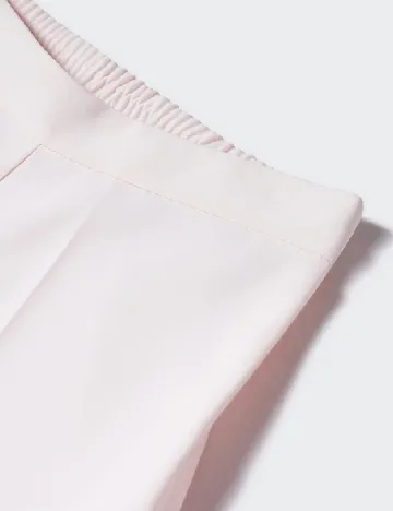 Pantaloni Mango, roz pal