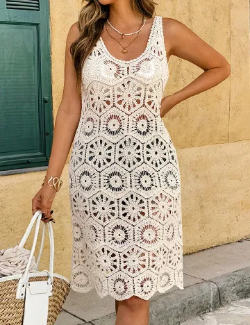 Rochie de plaja SHEIN, bej